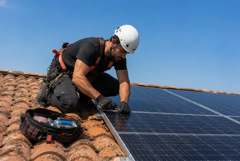 Maintenance et monitoring de panneaux solaires à Saint-Mars-la-Réorthe